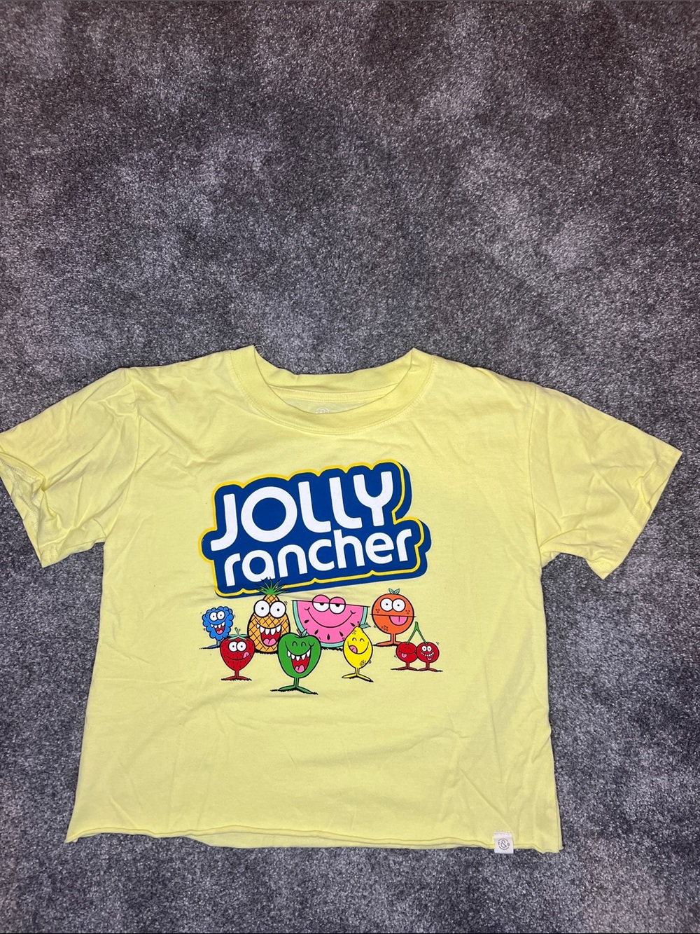 Treasure & Bond Girls Jolly Rancher Graphic Tee Shirt Yellow XL 14-16